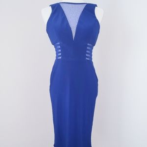 Blue Bodycon Cocktail Dress by Night Way.
Size 6